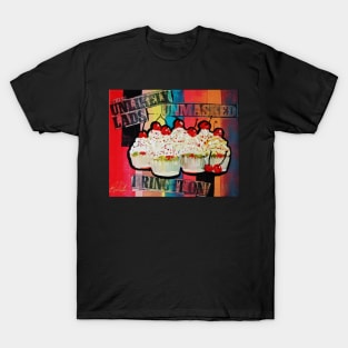 Seven samuri cupcakes with cherry tops T-Shirt